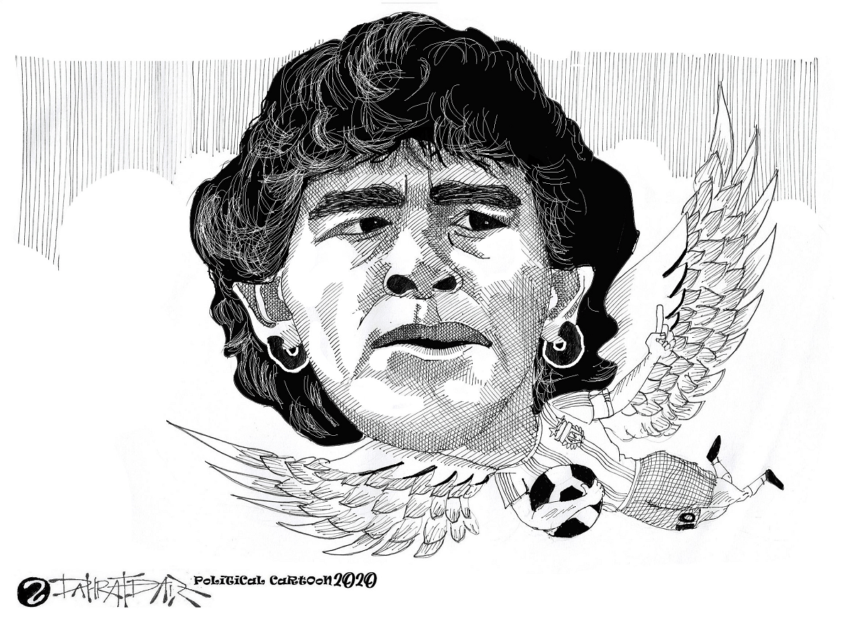 Karikatur Maradona