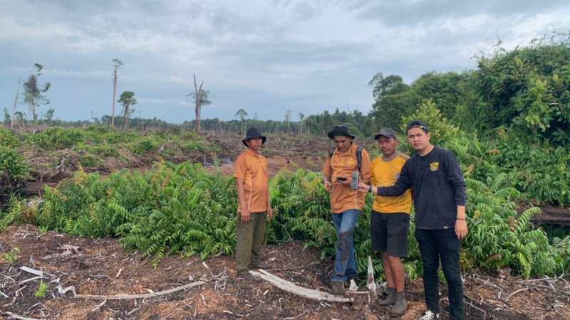 Polres Nagan Raya Pantau Perambahan Hutan Gambut Rawa Tripa