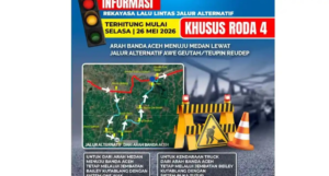 Lalu Lintas di Kutablang Dialihkan via Jalur Alternatif Awee Geutah