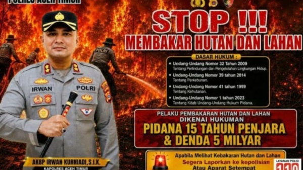 Postingan Karhutla Polres Aceh Timur