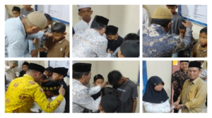 Memperingati Maulid Nabi, Kantor Camat Kota Juang Santuni 23 Anak Yatim