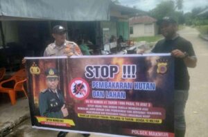 Polsek Makmur Gencarkan Patroli Cegah Karhutla, Sasar Pemilik Kebun yang Buka Lahan
